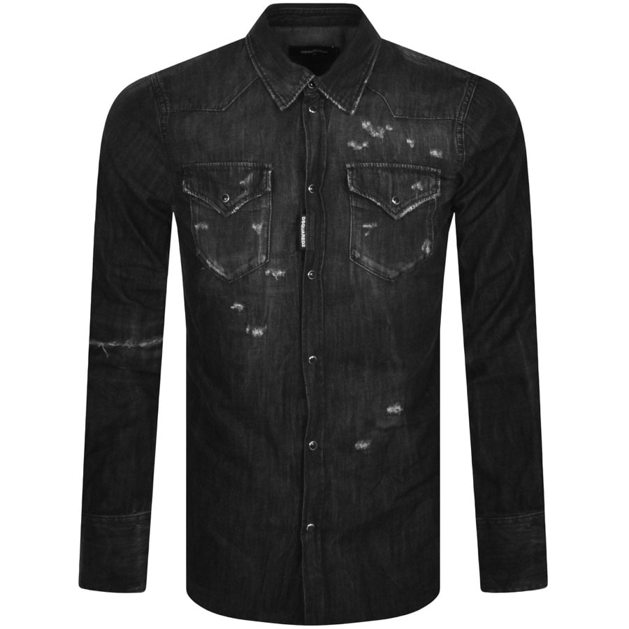DSQUARED2 Classic West Shirt Black | Mainline Menswear United States