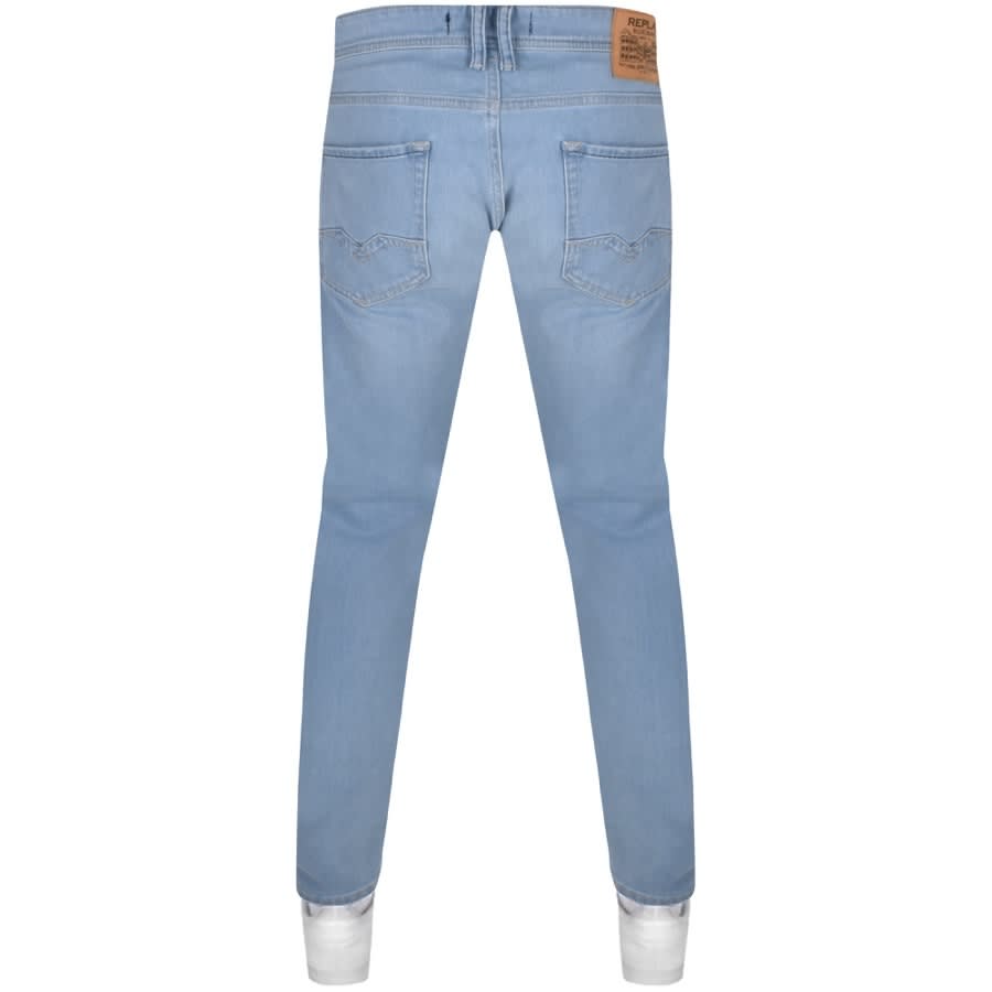 Alternative Image for ProductReplay Comfort Fit Rocco Light Wash Jeans Blue2