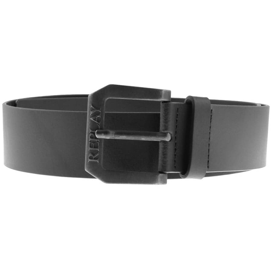 Replay Belt Black | Mainline Menswear