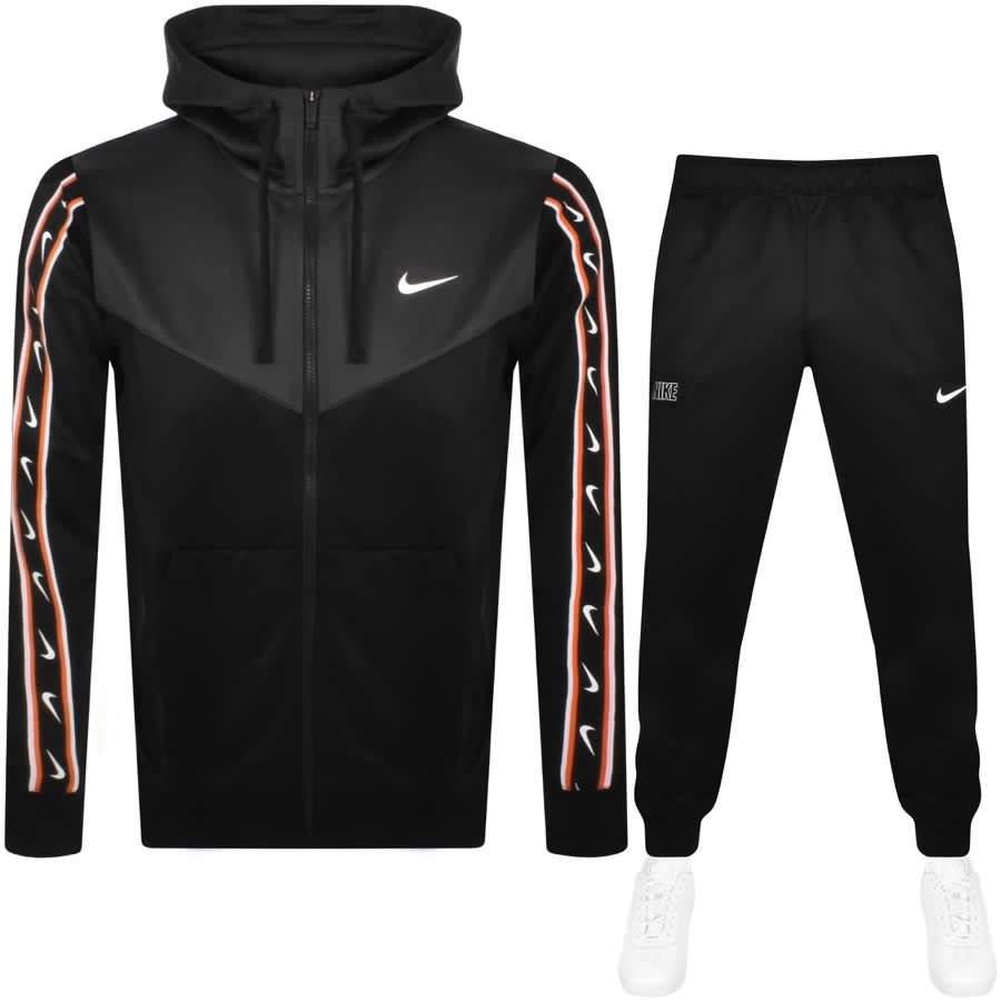 Nike Repeat Logo Tracksuit Black | Mainline Menswear