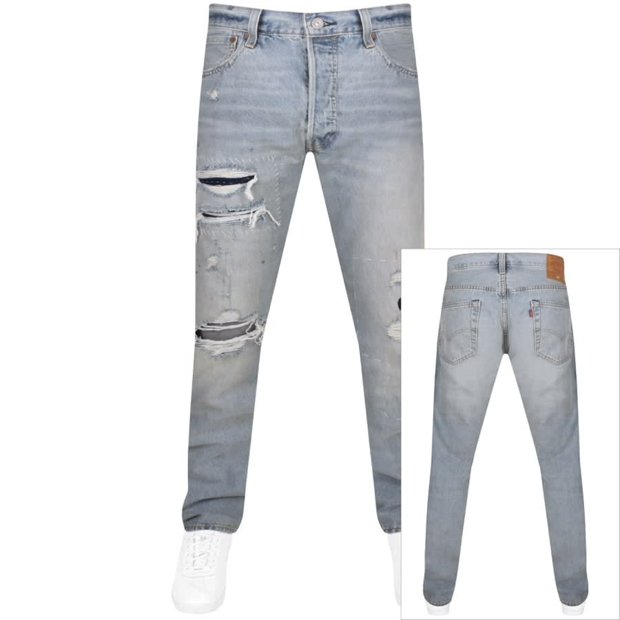Levis 501 Original Fit Jeans Light Wash Blue | Mainline Menswear United  States