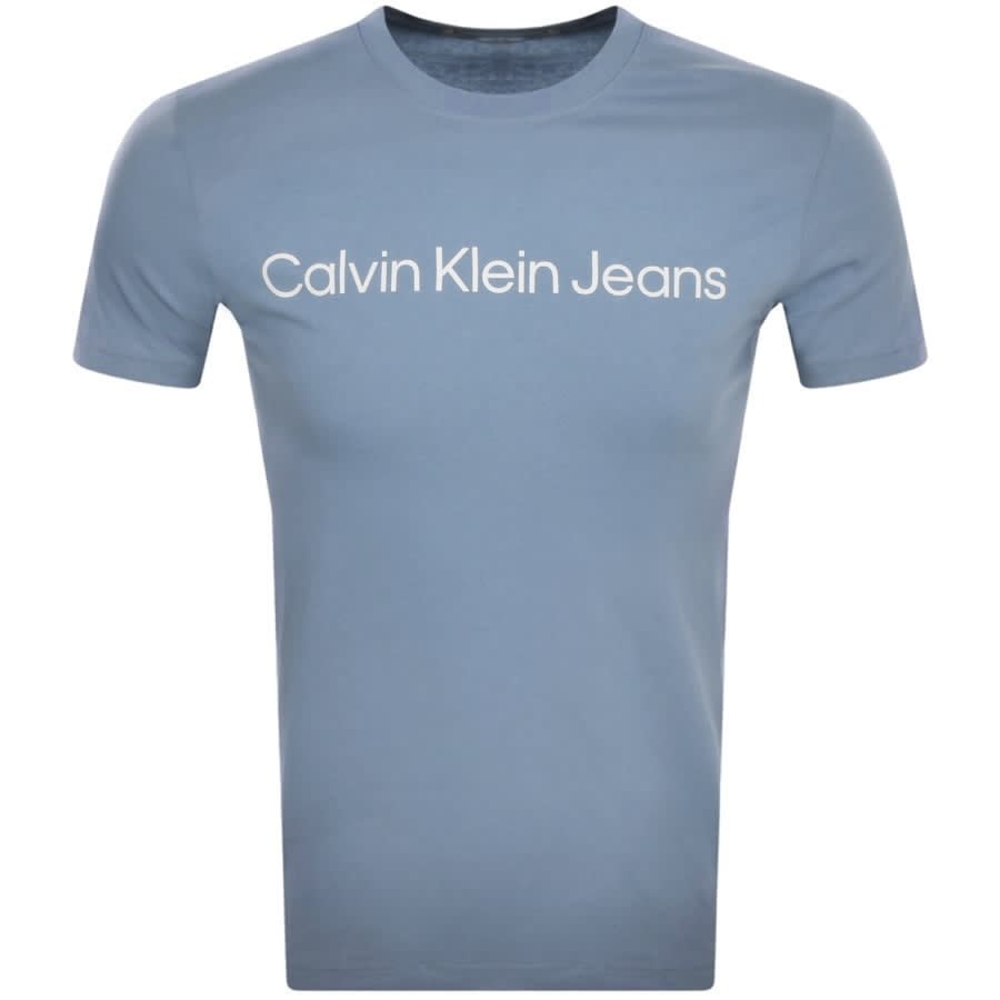Manieren premie Toegeven Calvin Klein Jeans Logo T Shirt Blue | Mainline Menswear United States