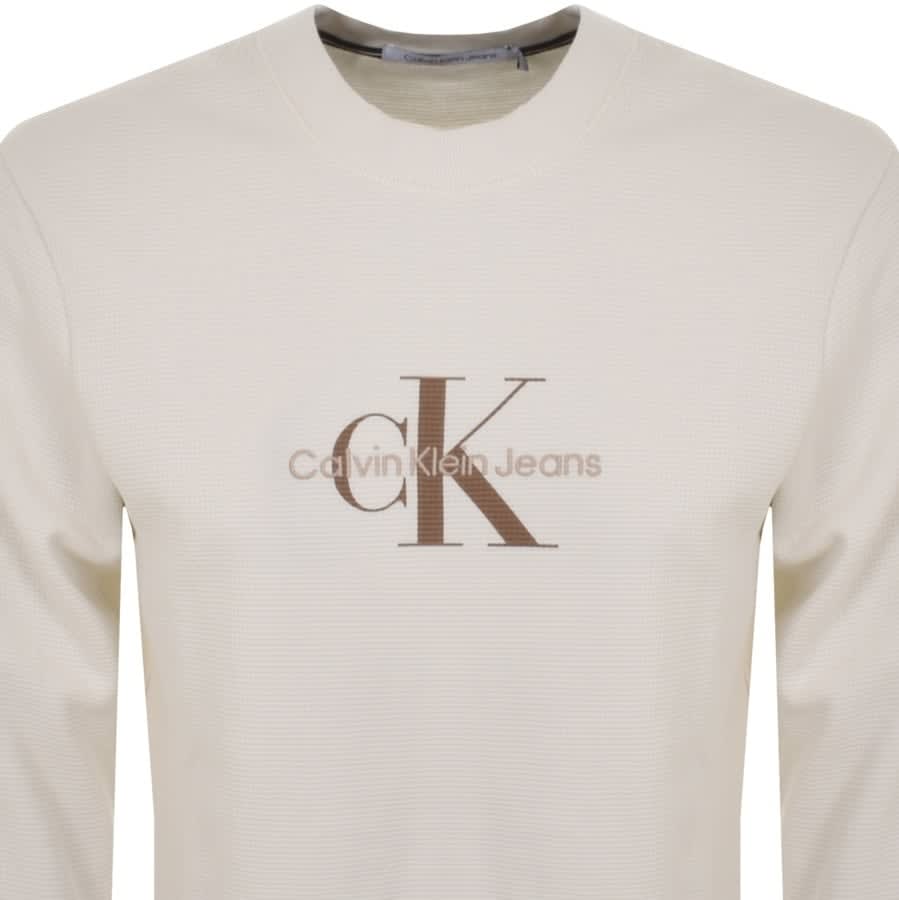 Alternative Image for ProductCalvin Klein Jeans Long Sleeve T Shirt White2