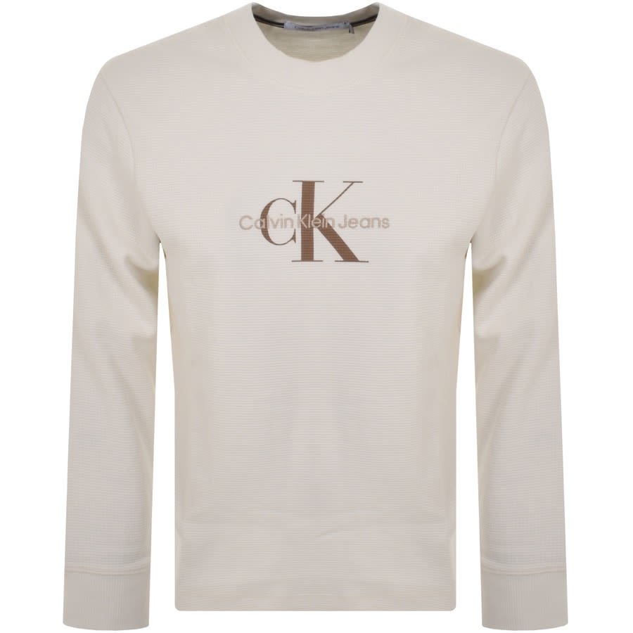 Calvin Klein Jeans Long Sleeve T Shirt White | Mainline Menswear United  States