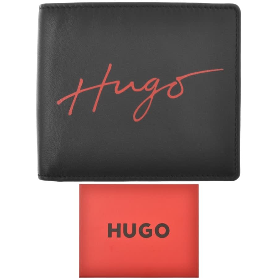 Main Product Image for Hugo Handwritten Logo Wallet Black