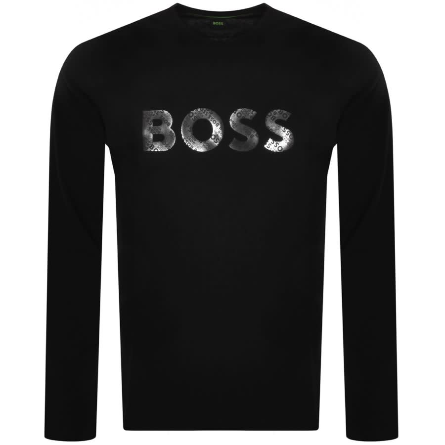 BOSS Salbo Mirror Sweatshirt Black | Menswear United