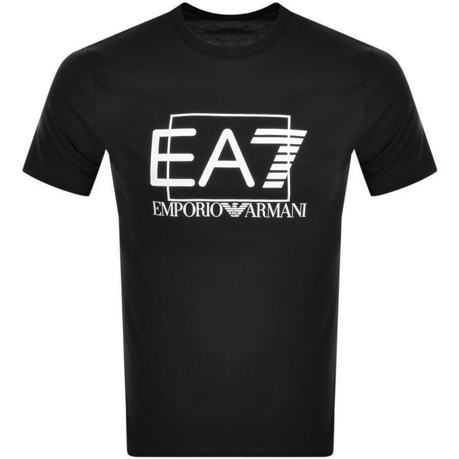EA7 Emporio Armani Logo T Shirt Black | Mainline Menswear