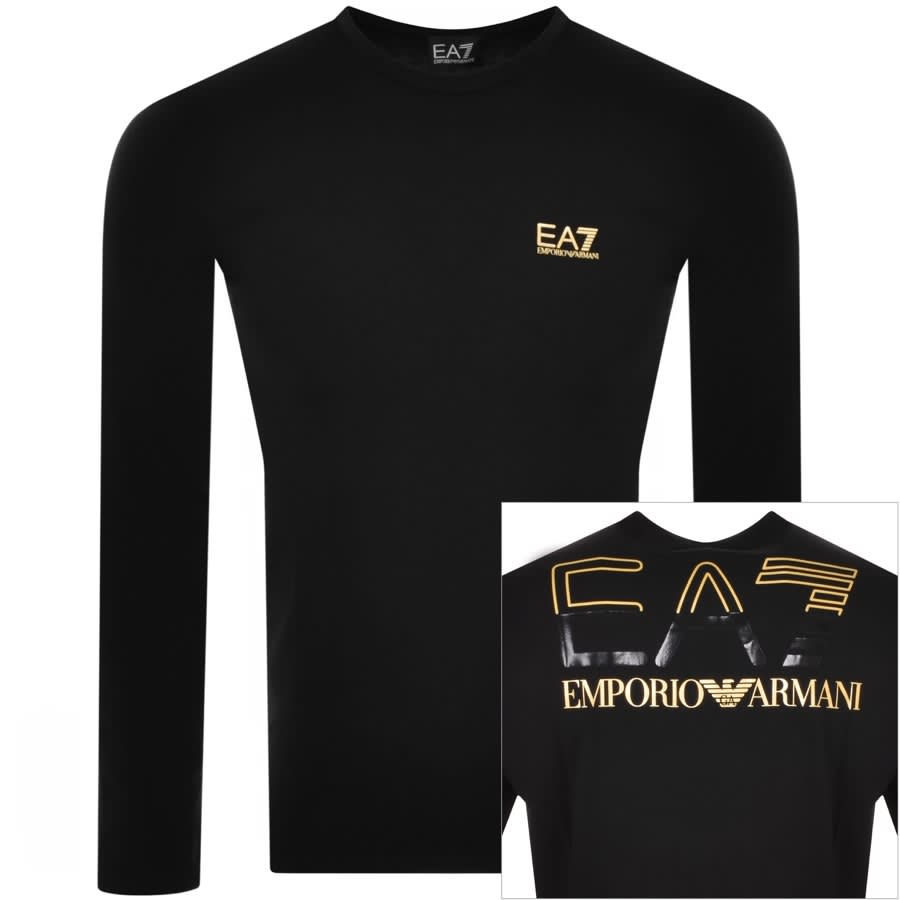 moe overschot Tirannie EA7 Emporio Armani Core Long Sleeve T Shirt Black | Mainline Menswear  United States