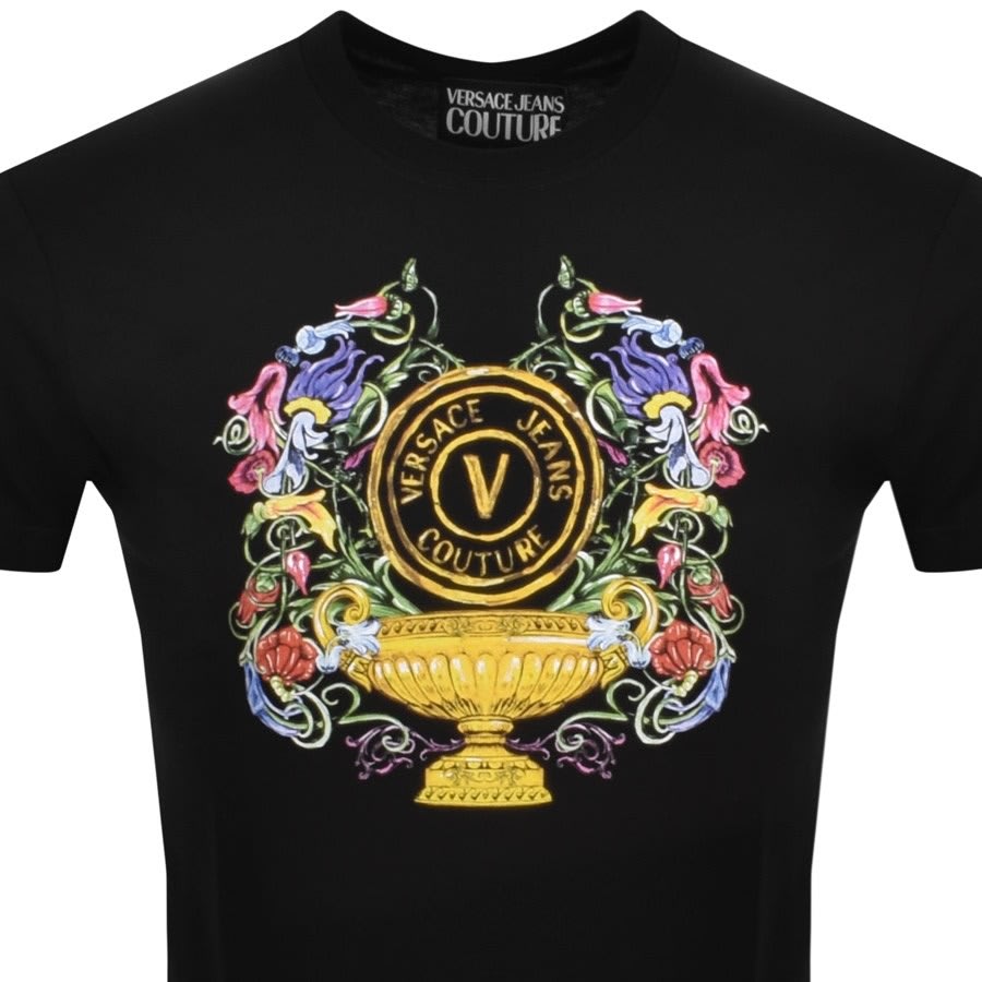 Alternative Image for ProductVersace Jeans Couture Garden Emblem T Shirt Black2