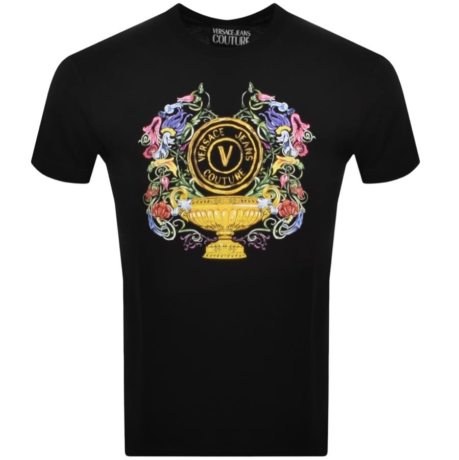 Main Product Image for Versace Jeans Couture Garden Emblem T Shirt Black