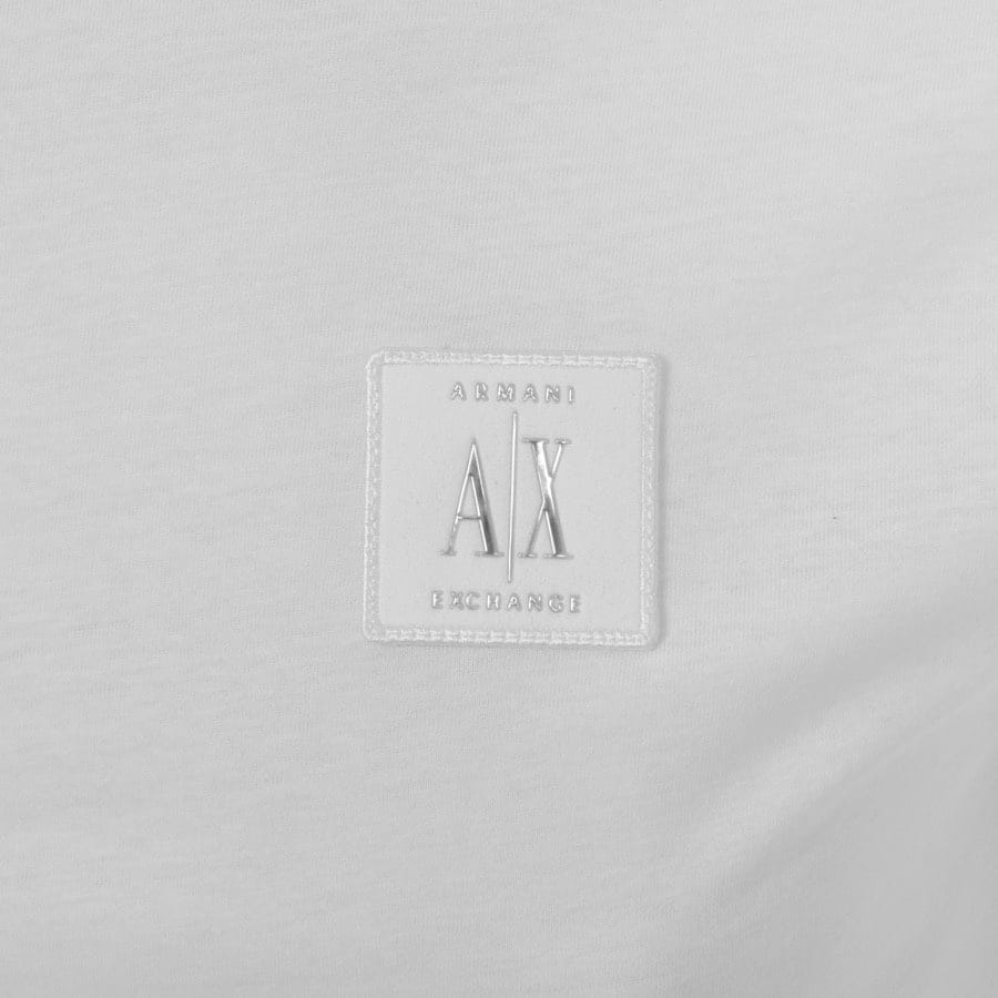 Alternative Image for ProductArmani Exchange Crew Neck Logo T Shirt White3