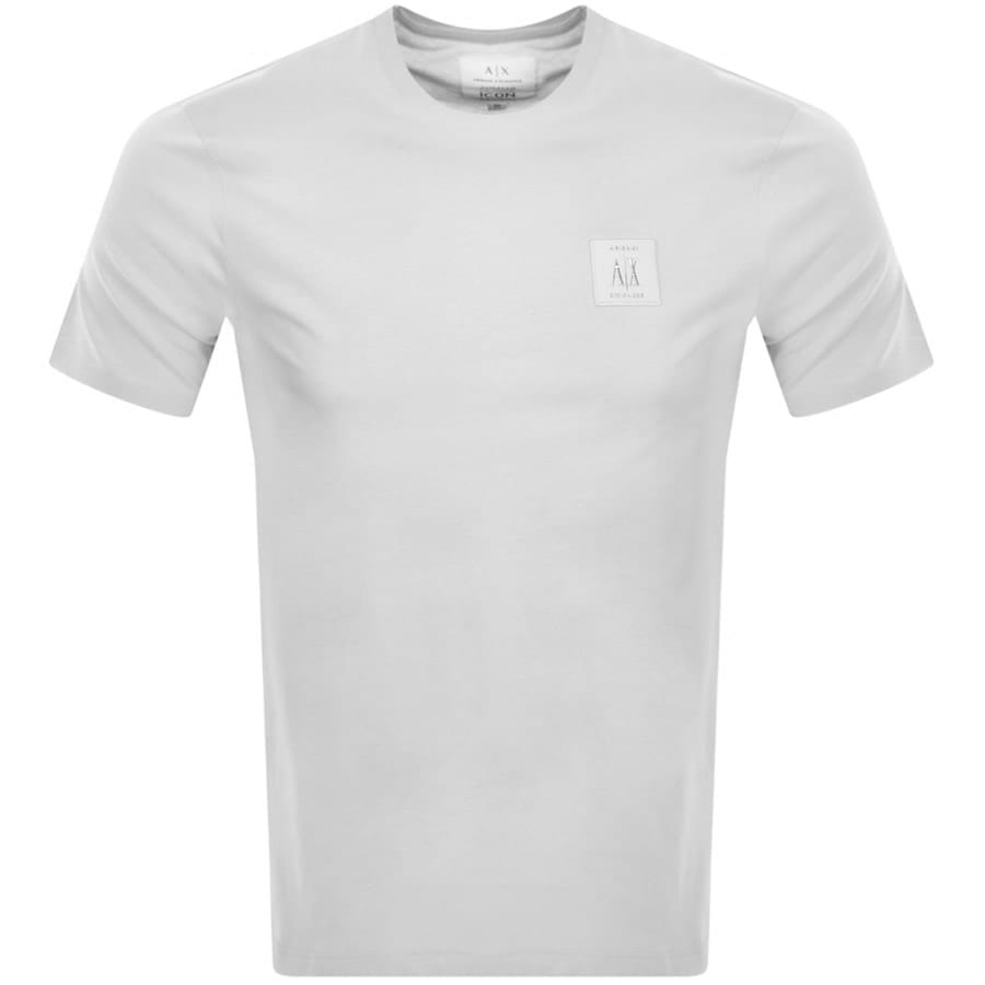 Main Product Image for Armani Exchange Crew Neck Logo T Shirt White
