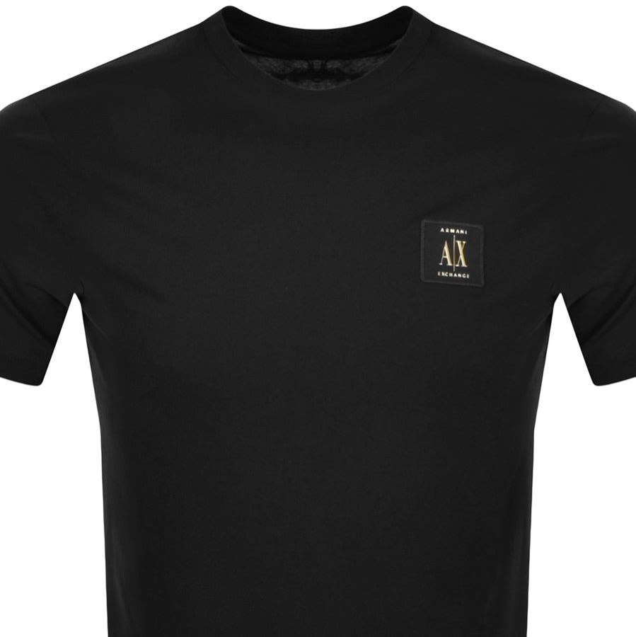 Alternative Image for ProductArmani Exchange Crew Neck Logo T Shirt Black2