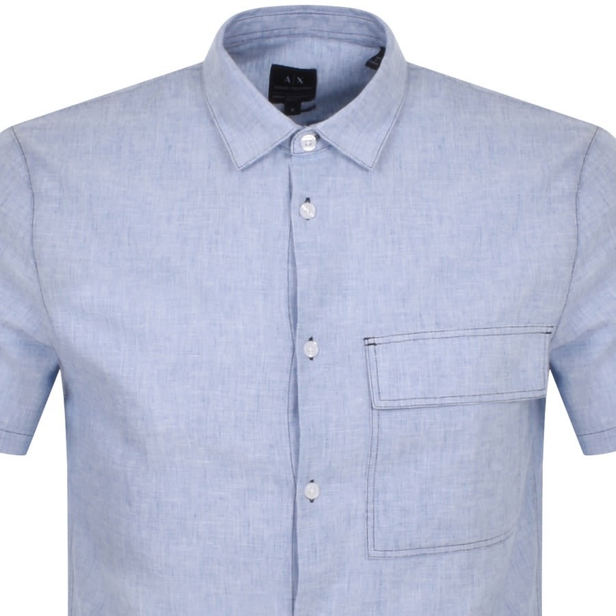 Short sleeve armani clearance shirt
