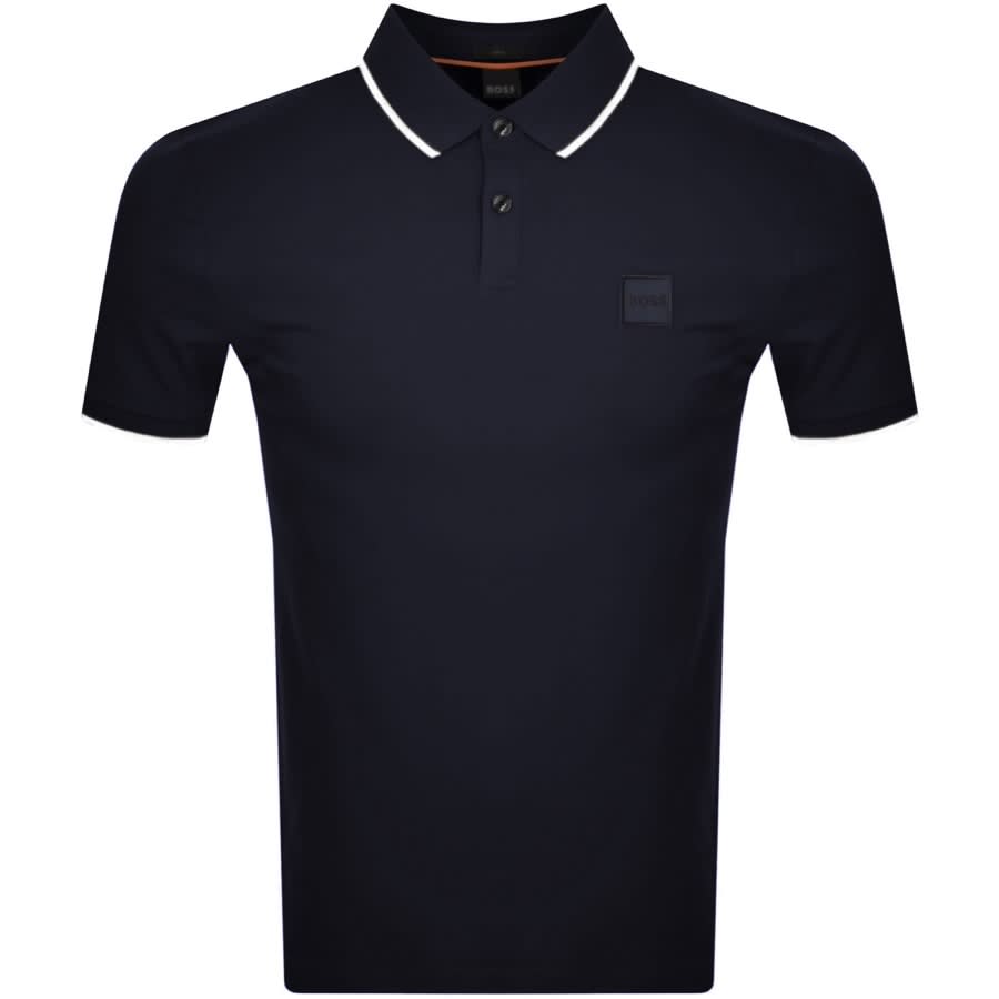 Main Product Image for BOSS Passertip Polo T Shirt Navy
