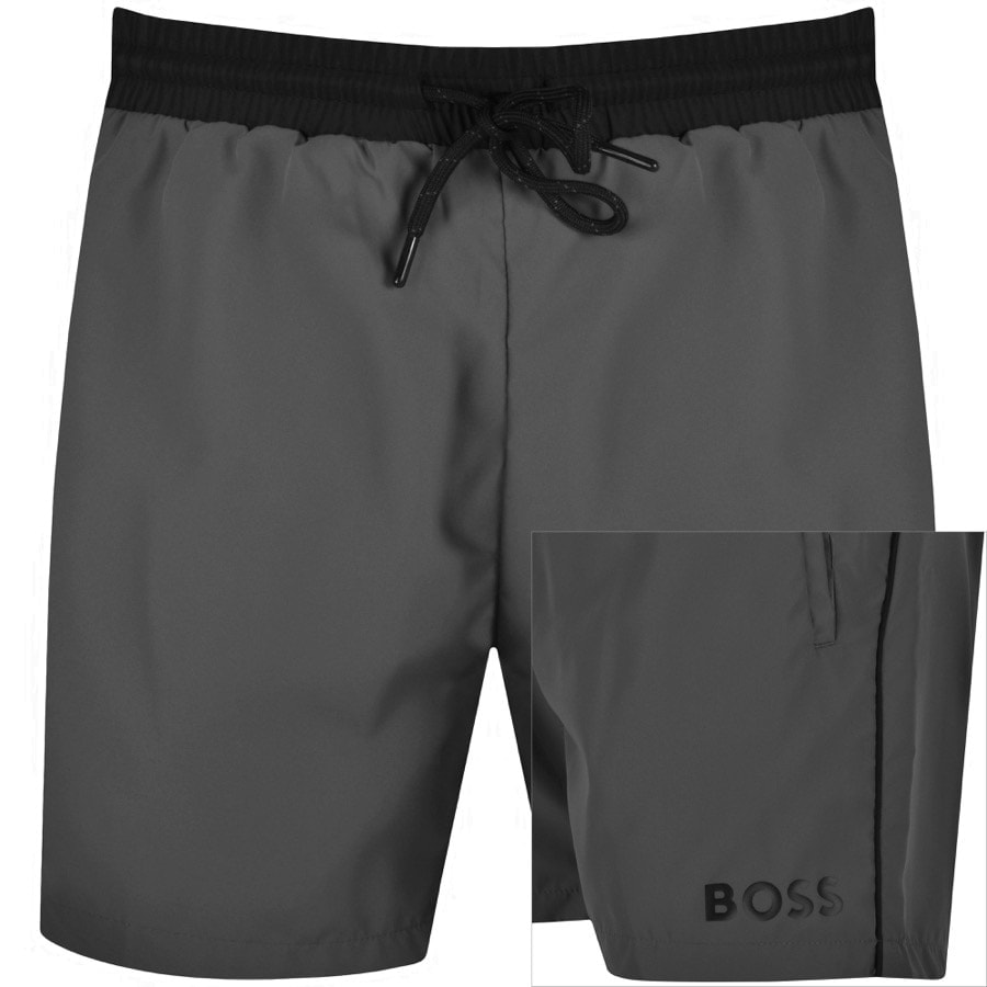BOSS Starfish Swim Shorts Grey Mainline Menswear