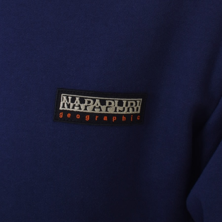 Napapijri X Liberty B Candolle Hoodie Blue Mainline Menswear