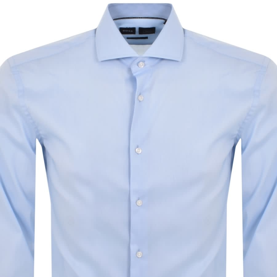 Alternative Image for ProductBOSS P Hank Spread Long Sleeve Shirt Blue2