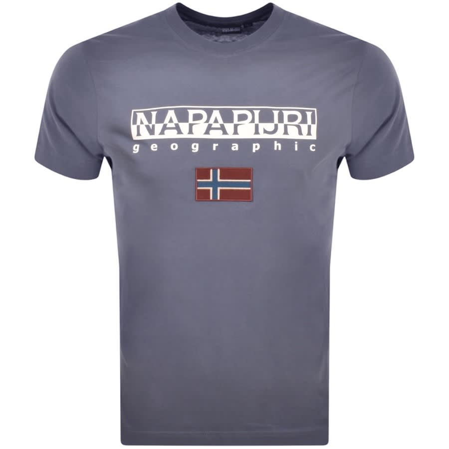 matras aanplakbiljet Monarchie Napapijri S Ayas Logo T Shirt Blue | Mainline Menswear United States