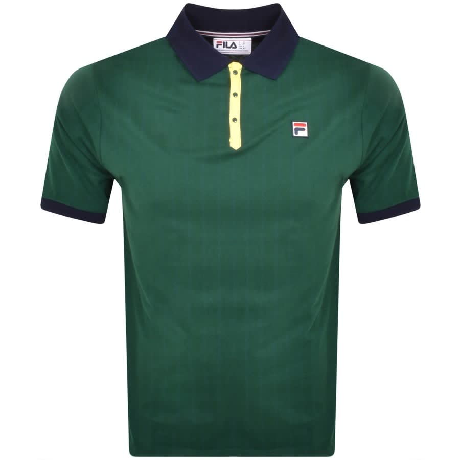 Fila Vintage Classic Polo T Shirt Green | Mainline Menswear United States