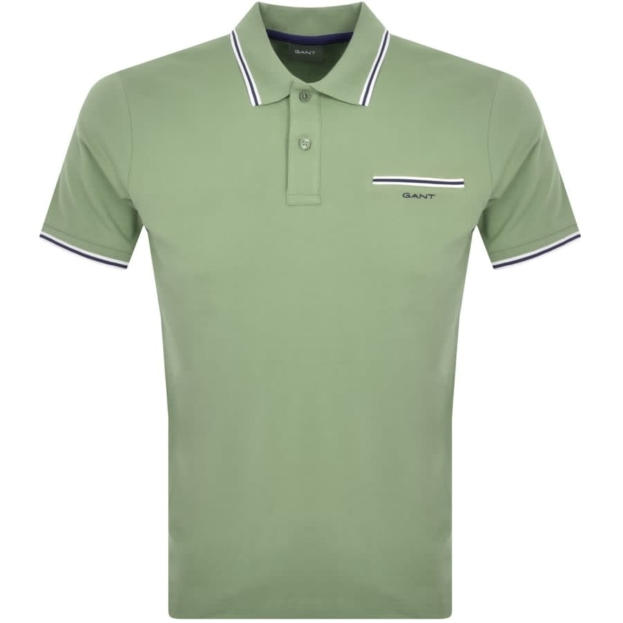 Collar Tipping Solid T Shirt Green | Mainline United States