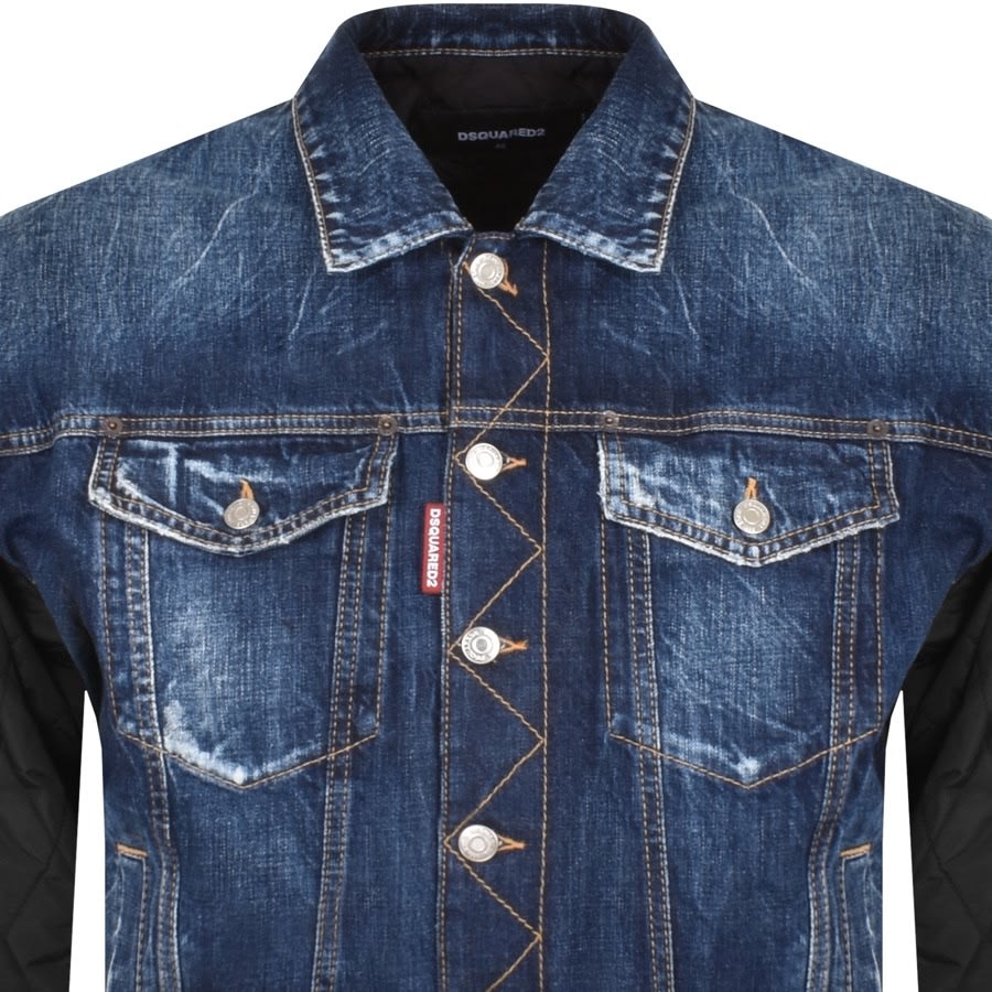 Denim jacket dsquared2 deals