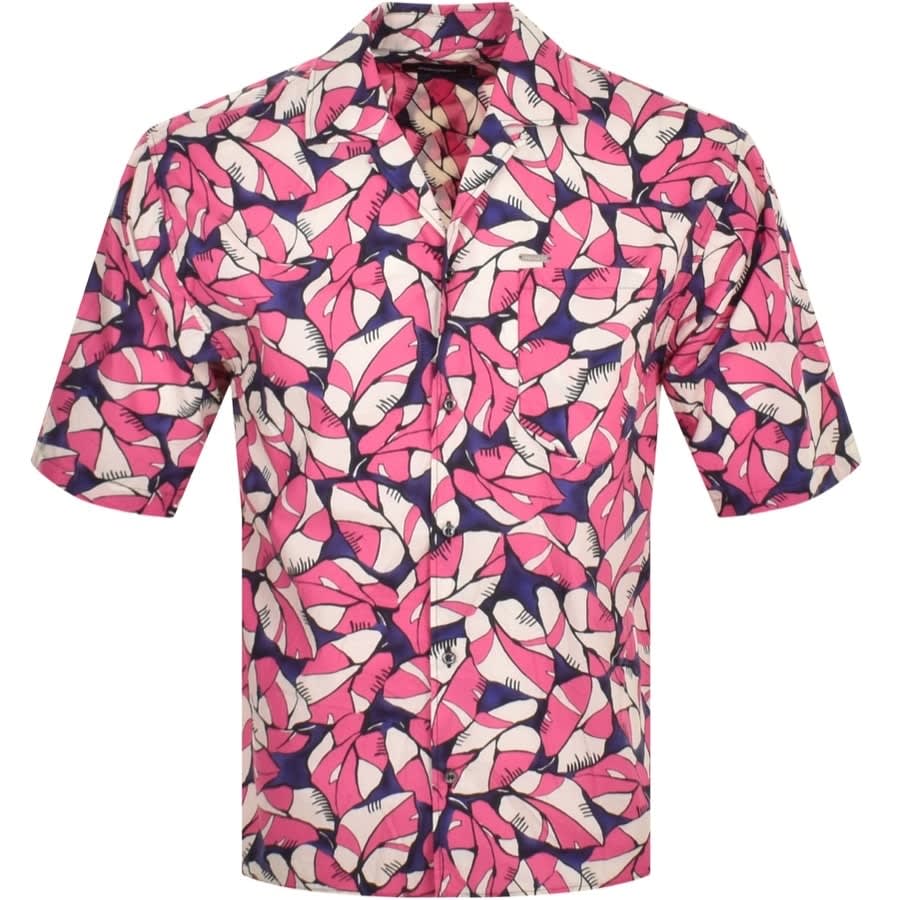 DSQUARED2 Bowling Dropped Shoulder Shirt Pink | Mainline Menswear