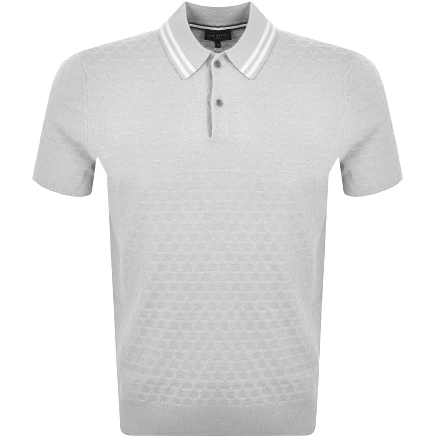 Ted Baker Mahana Polo T Shirt Grey | Mainline Menswear