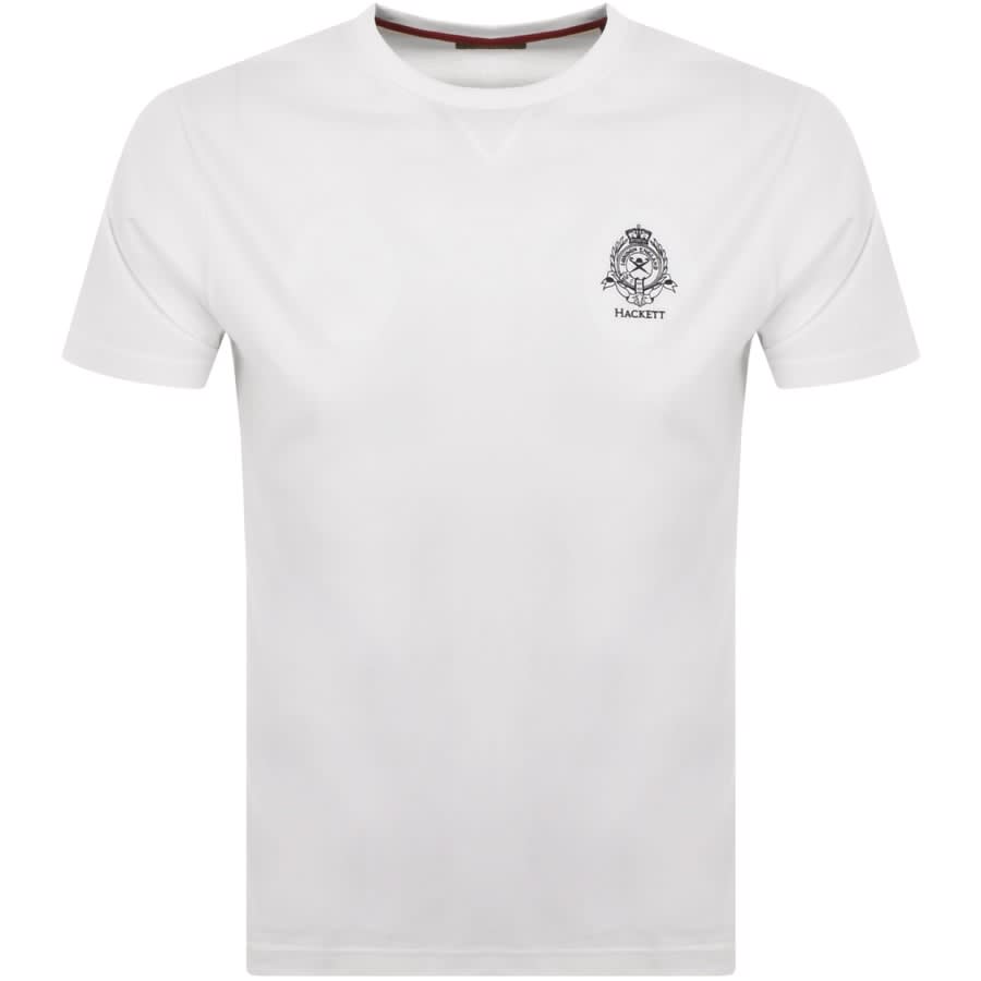 Hackett London Logo T Shirt White | Mainline Menswear