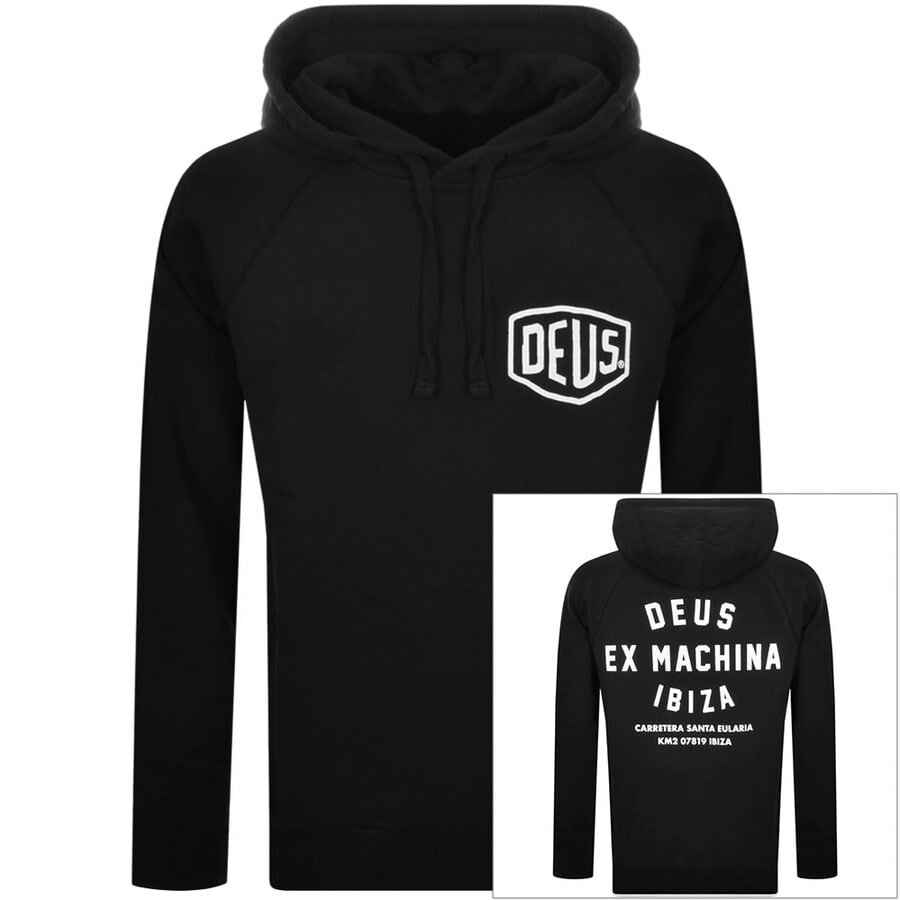 Deus Ex Machina Ibiza Logo Hoodie Black | Mainline Menswear