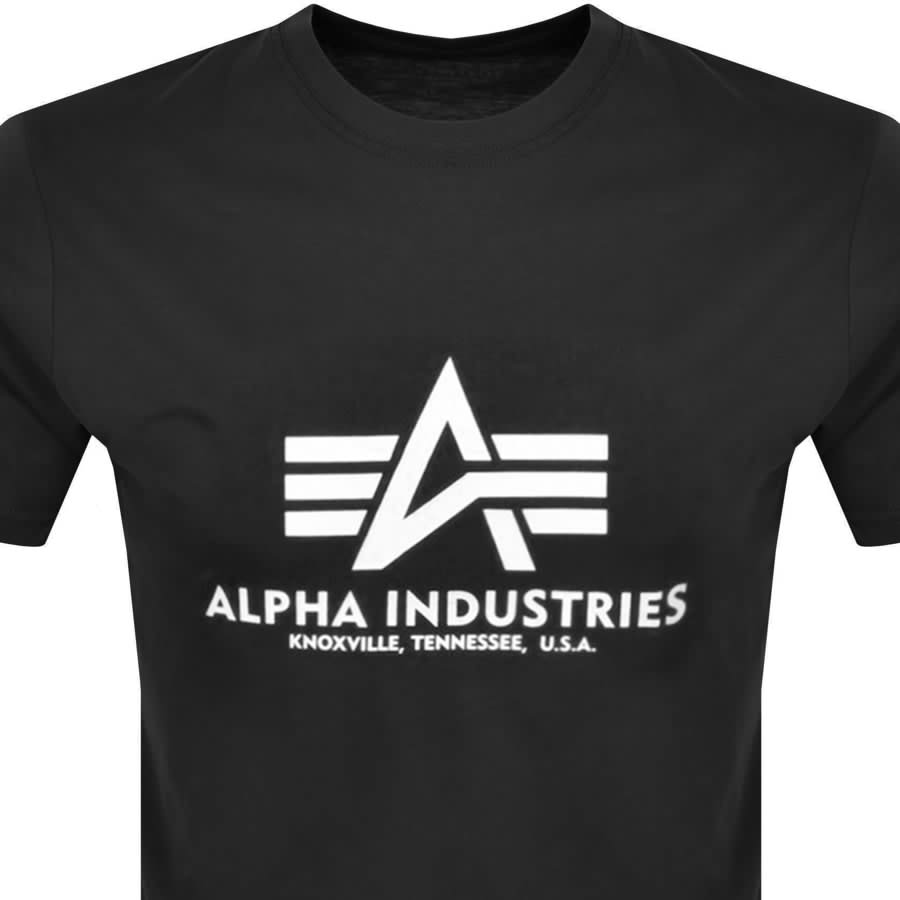 Menswear Alpha Mainline Basic Black | States Logo T Industries United Shirt