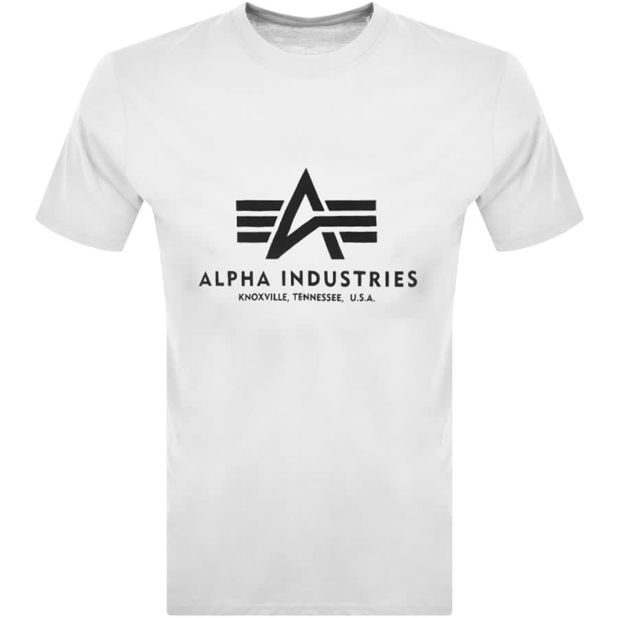 Alpha Industries Basic Logo T Shirt White | Mainline Menswear