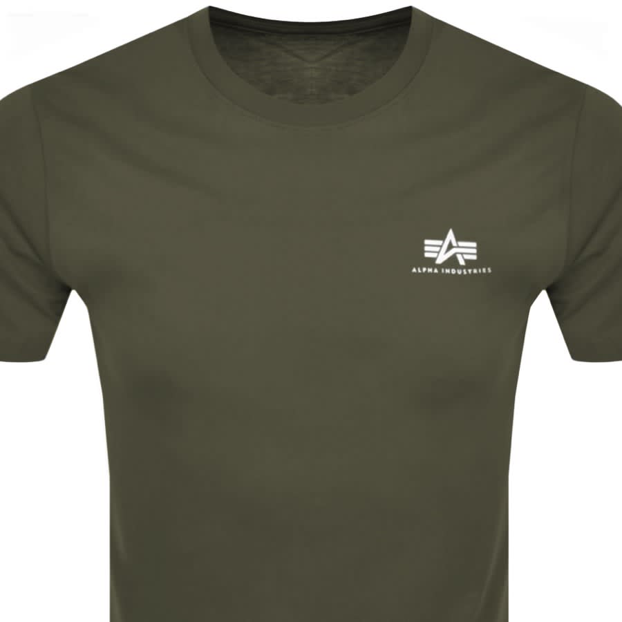 groß Alpha Industries Basic United Menswear Logo T Mainline Green States Shirt 