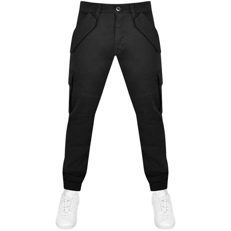 ALSIFLEX Male Comfort Fit Cargo Trousers  Black  Meltemi