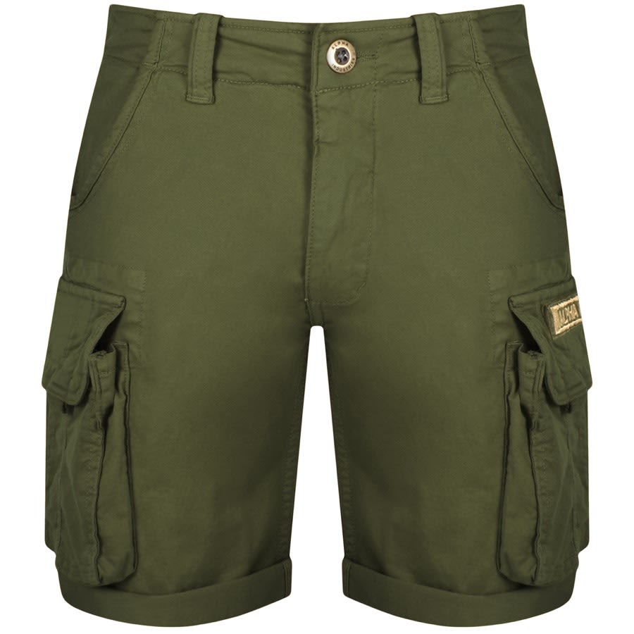 Alpha Industries Crew States | United Shorts Green Mainline Menswear