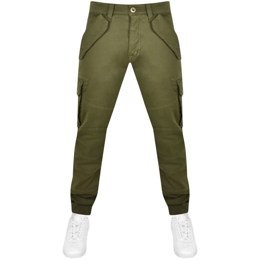 Alpha Industries Combat Cargo Trousers Green | Mainline Menswear