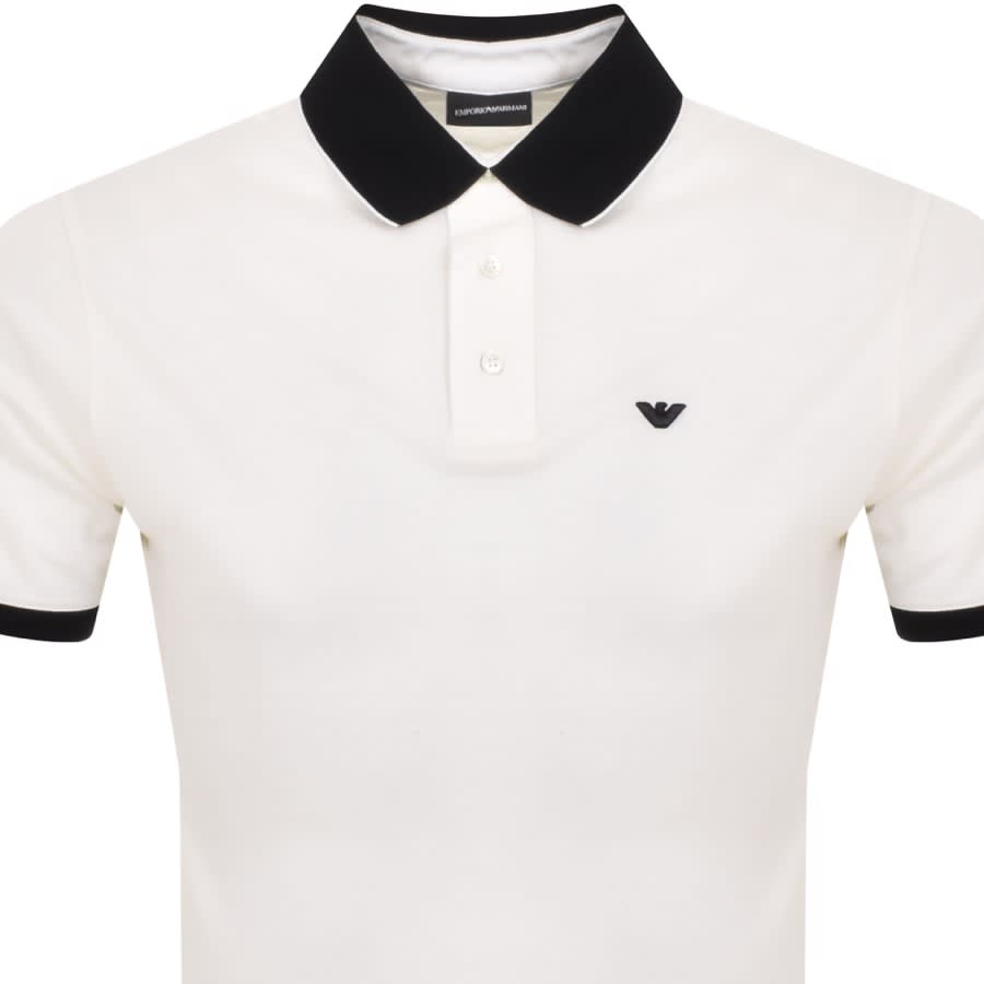 Emporio Armani Short Sleeved Polo T Shirt White | Mainline Menswear States