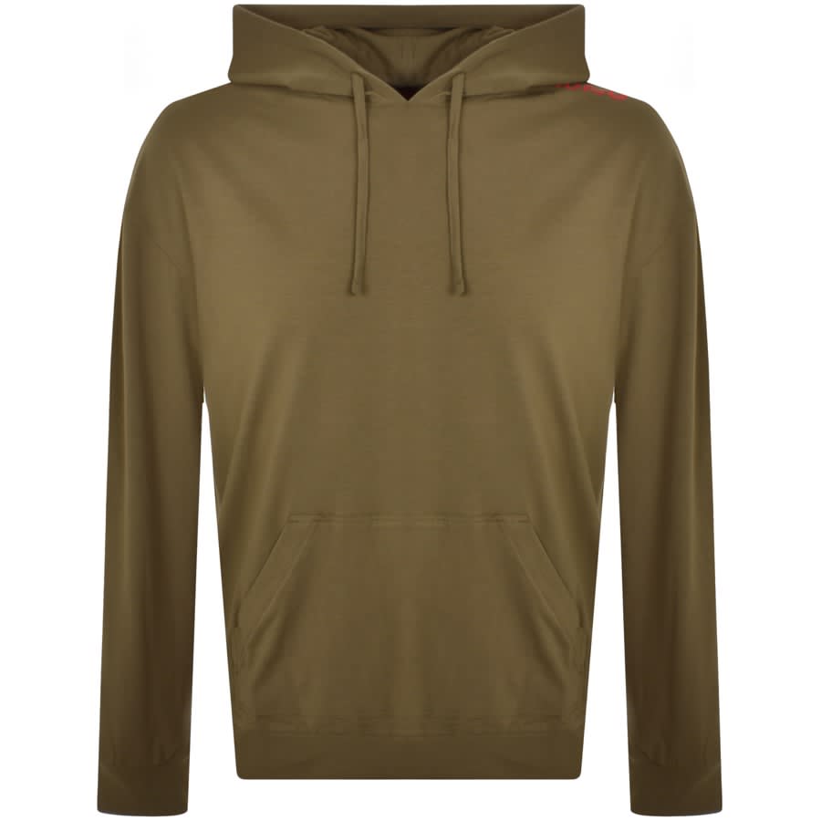Alternative Image for ProductHUGO Labelled Hoodie Green2