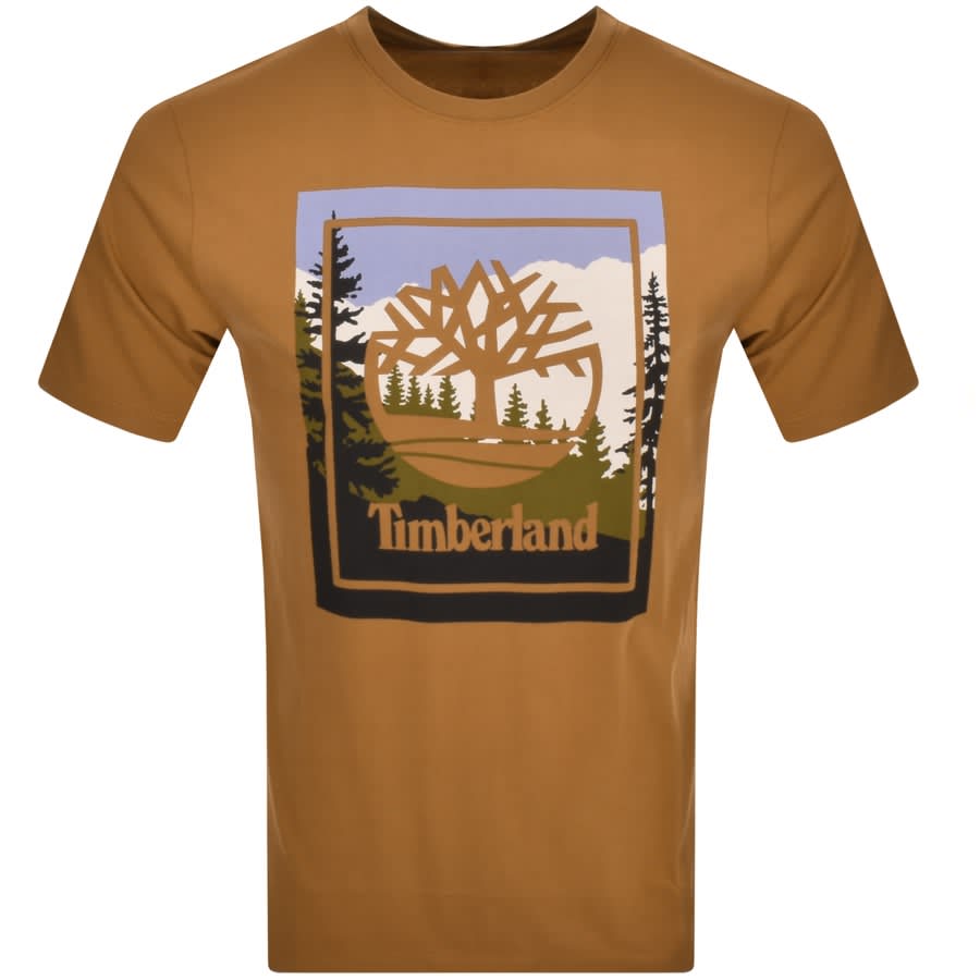 Timberland Logo Shirt Brown | Mainline United States