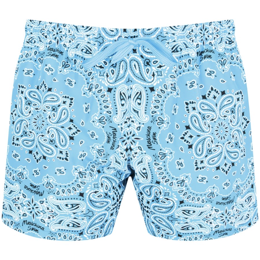 Moschino Swim Logo Shorts Blue | Mainline Menswear