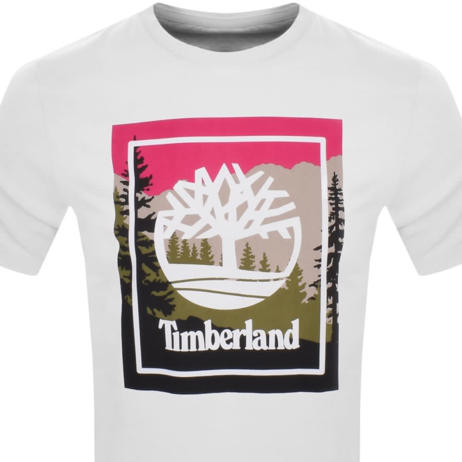 Timberland Logo T Shirt White | Mainline Menswear Denmark