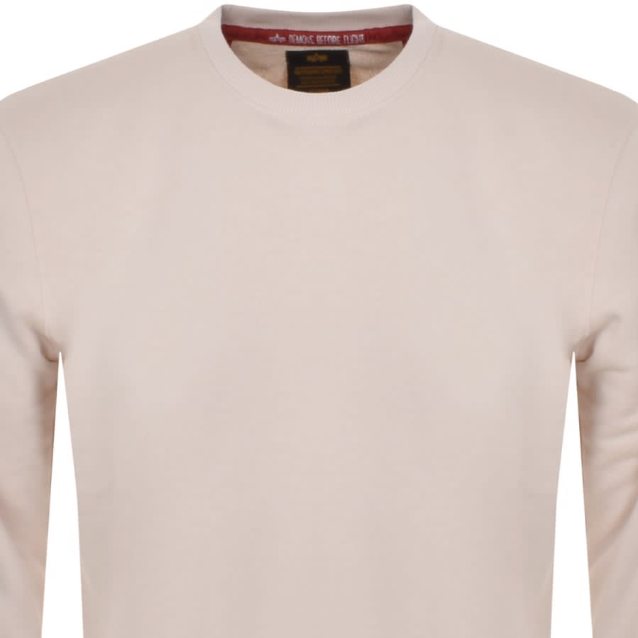 Alpha Industries USN Blood Chit Sweatshirt Cream | Mainline Menswear United  States