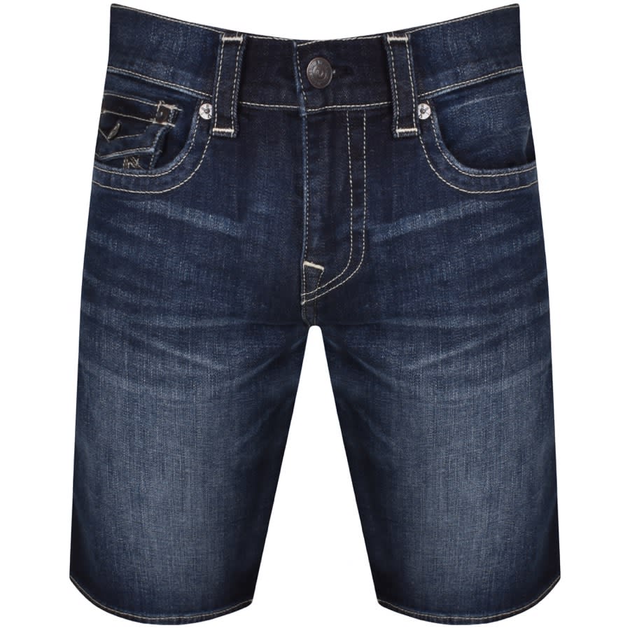 True Religion Ricky Flap Shorts Blue | Mainline Menswear