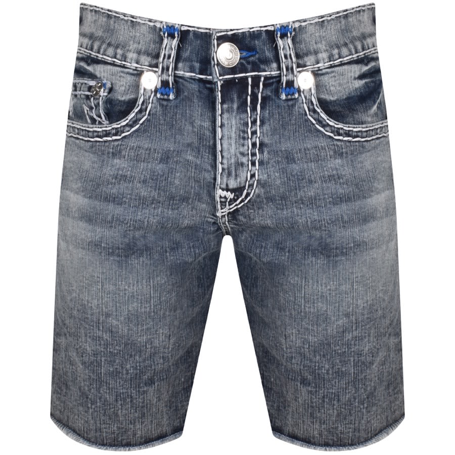 True Religion Ricky Super T Shorts Blue | Mainline Menswear