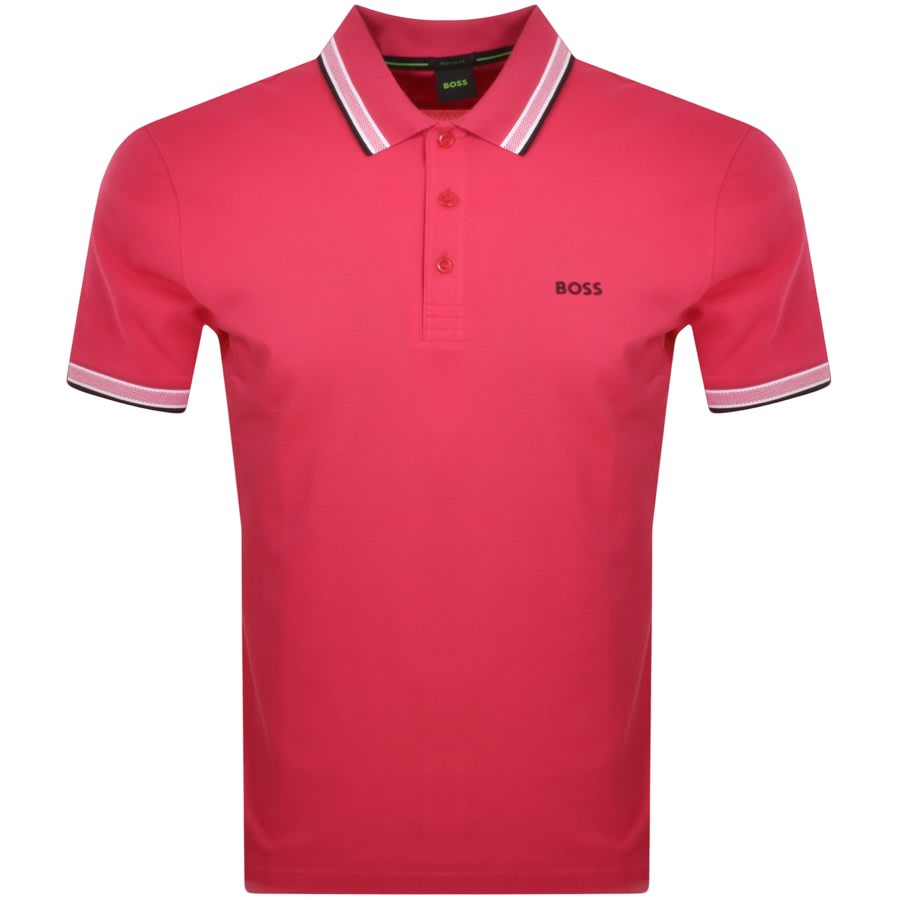 BOSS Paddy Polo T Shirt Pink | Mainline Menswear United States