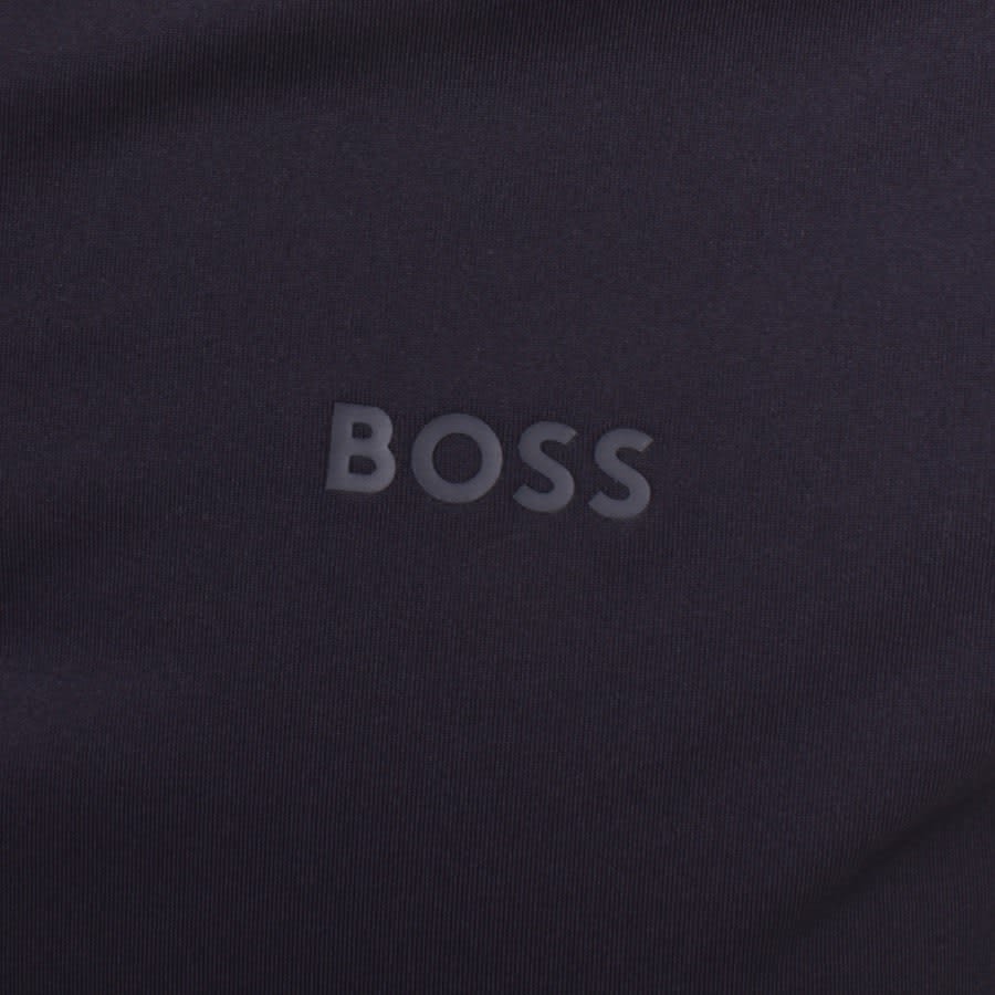 Alternative Image for ProductBOSS Pariq 1 Half Zip Polo T Shirt Navy3