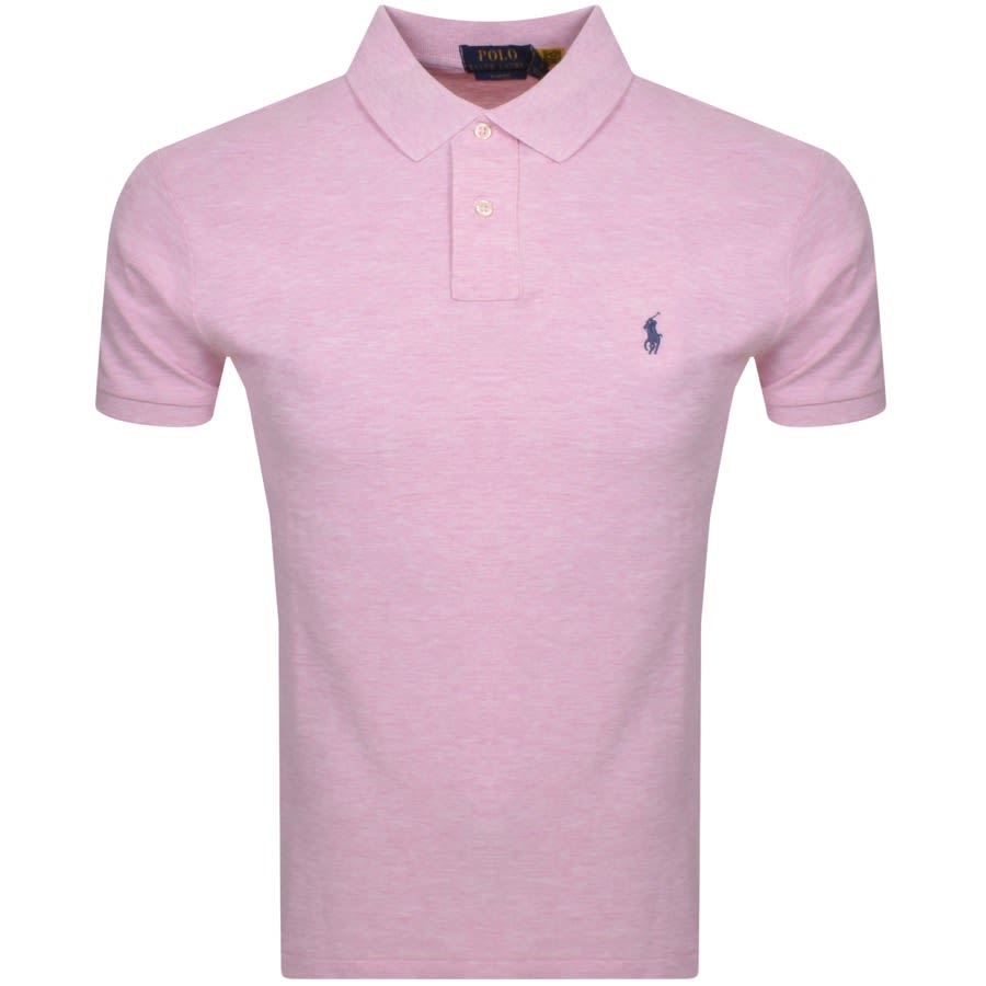 Ralph Lauren Slim Fit Polo T Shirt Pink | Mainline Menswear Ireland