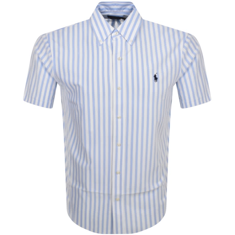 Ralph Lauren Featherweight Short Sleeve Shirt Whit | Mainline Menswear