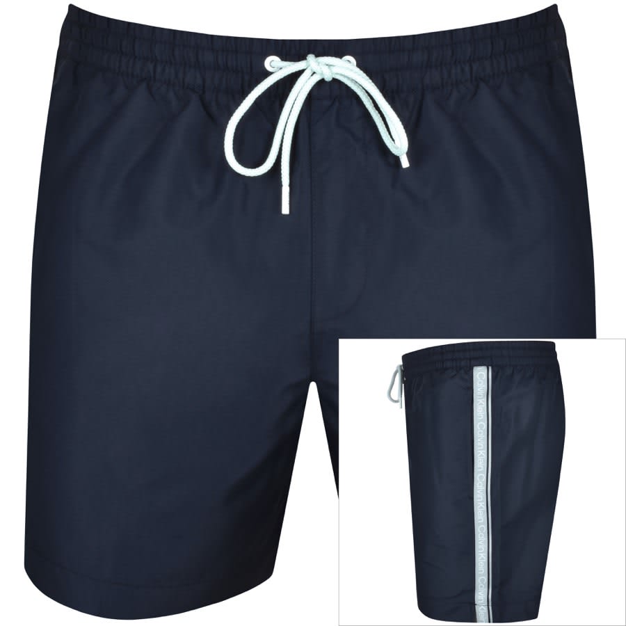 Calvin Klein Logo Swim Shorts Navy | Mainline Menswear