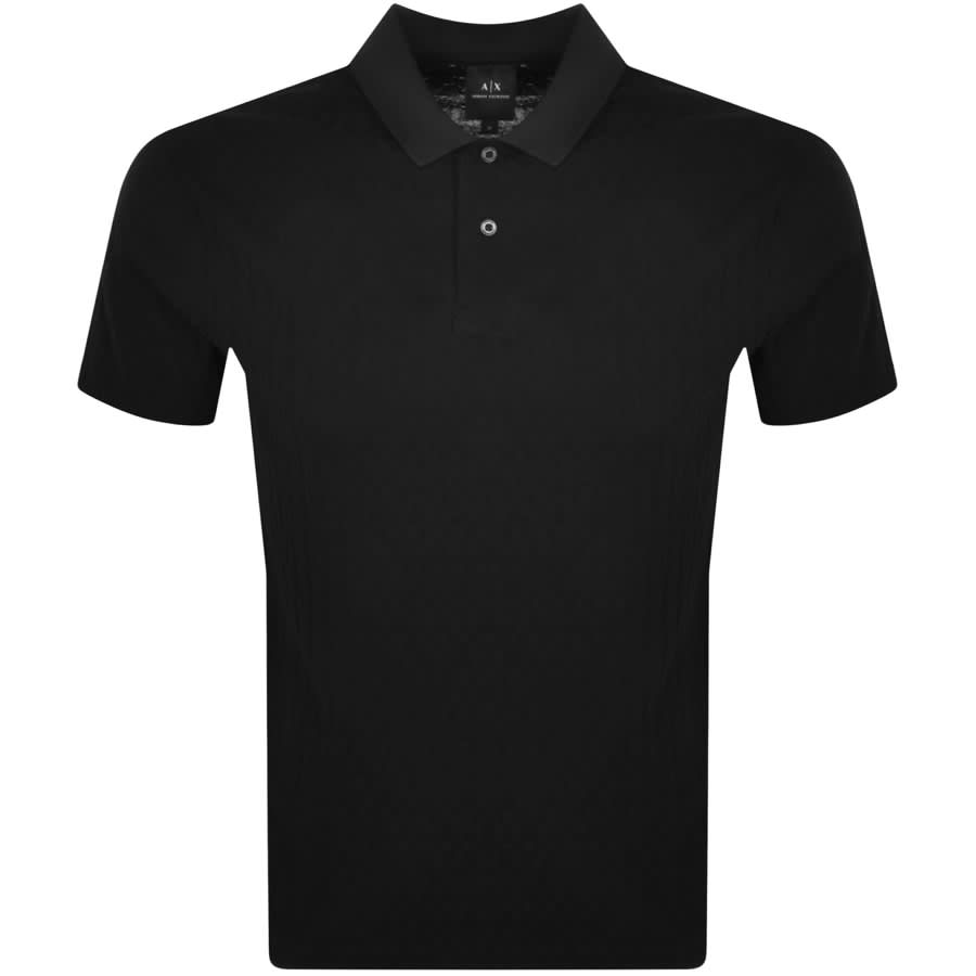 Armani Exchange Logo Polo T Shirt Black | Mainline Menswear Canada